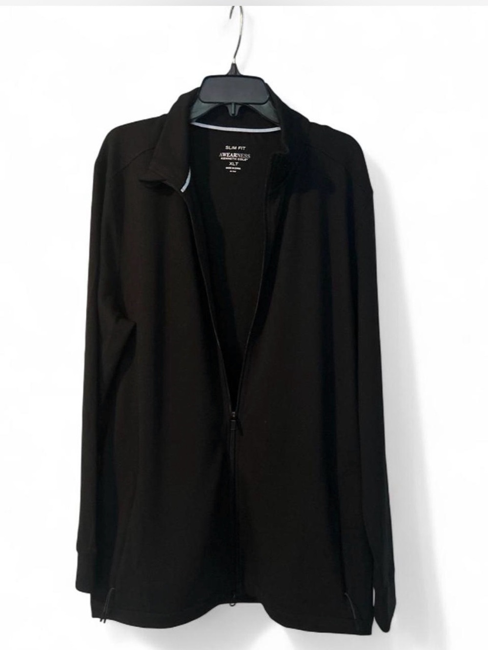 Kenneth Cole black slim fit jacket in XL